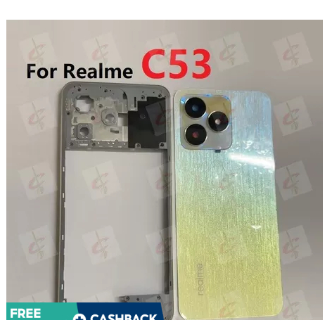 ฝาหลังสําหรับ Realme C53 RMX3760 กรอบกลาง