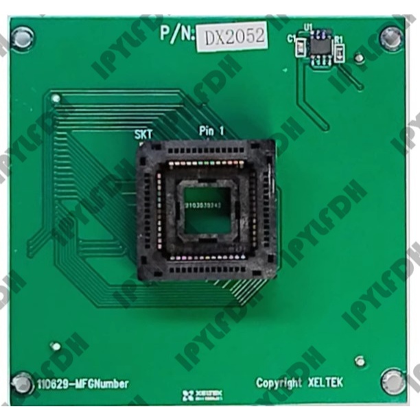 Xeltek original DX2052 PLCC52 ซ็อกเก็ตอะแดปเตอร์สําหรับ Superpro 6100N Superpro 7500N
