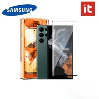 It HD ฟิล์มกันรอยหน้าจอสําหรับ Samsung s24 Ultra / s23 Ultra / s22 Ultra / S21 Ultra s22 s23 s24 + พร้อมฝุ่นฟรีชุดติดตั้งเครื่องมือ