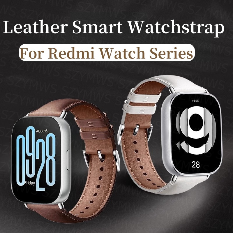 สําหรับ Redmi Watch 3 5 6 Active/Lite สาย 22 มม.สายหนังสําหรับ Redmi Watch 6 4 3 5 Active Lite สมาร์ท Watchband อุปกรณ์เสริมสร้อยข้อมือ