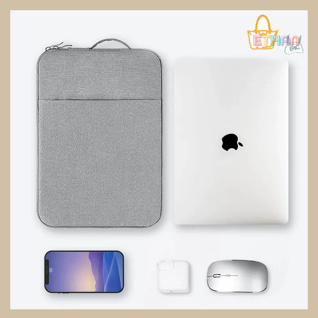 Simple Oxford Cloth Portable Fleece Lining Laptop Bag