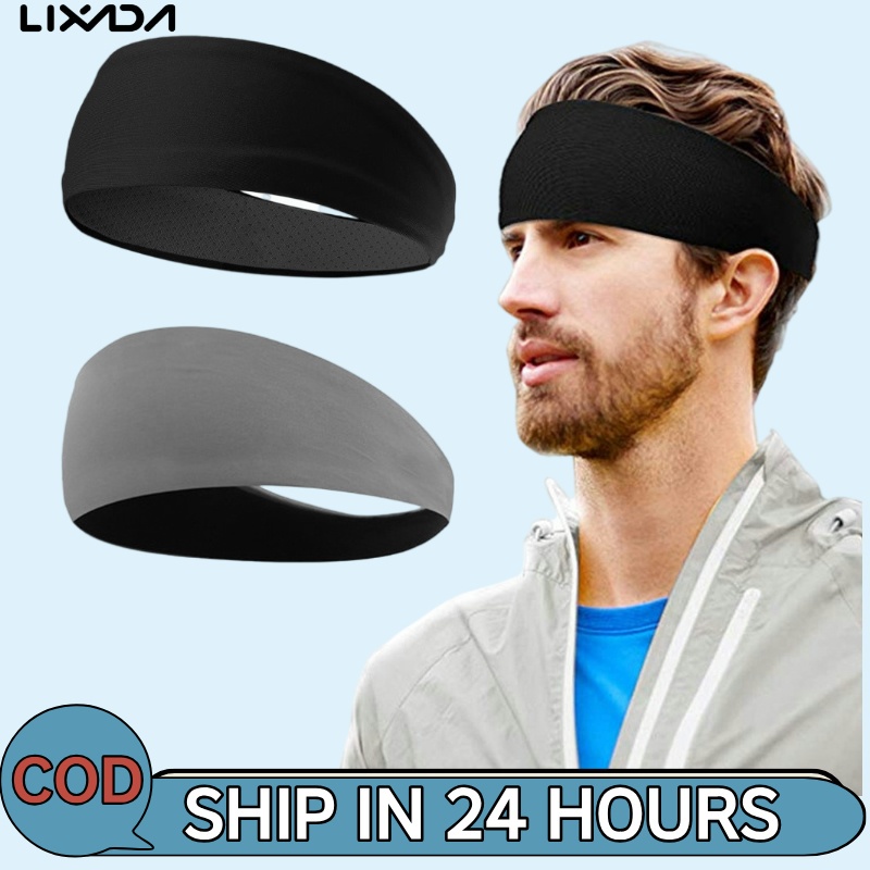 [LIXADA Mall] ที่คาดผมแบบสปอร์ต Sweatband ยางรัดผมกันลื่น Headwear ยางรัดผมยืดหยุ่นที่คาดผมสําหรับเล่นกีฬา