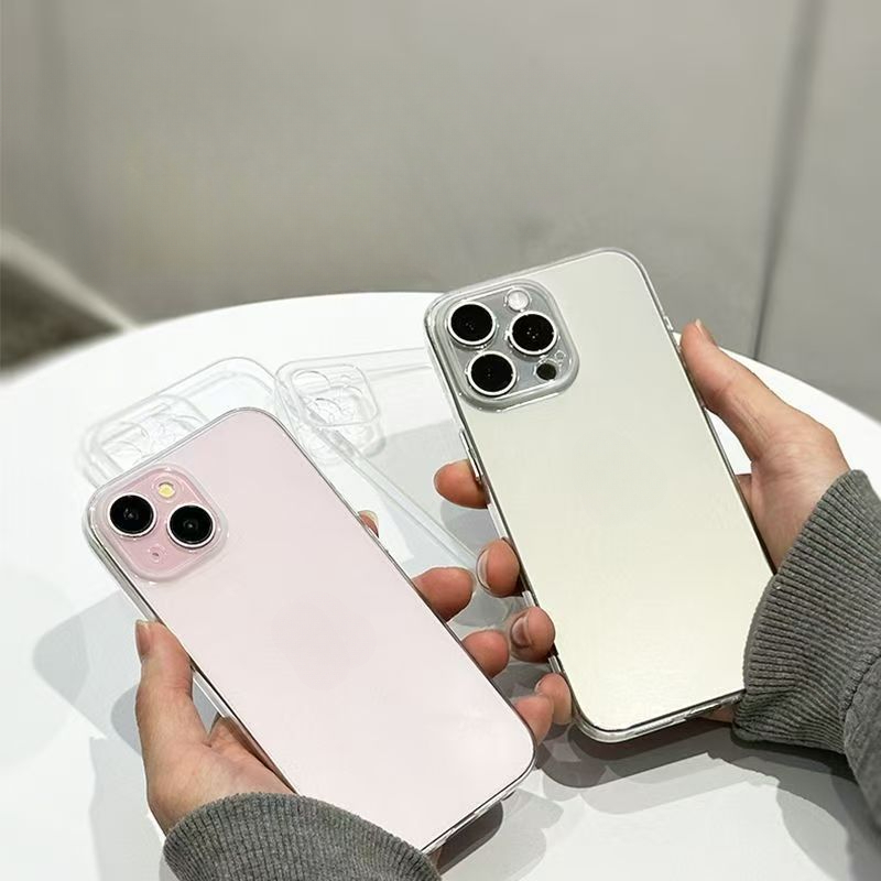 เคส iPhone เคสป้องกันเลนส์กล้อง iPhone 16 15 14 Pro Max 11 Pro Max iPhone 8 7 6 SE 2020 iPhone X XS XR XSMax กันกระแทก กันลื่น เคสนิ่ม เคสใส