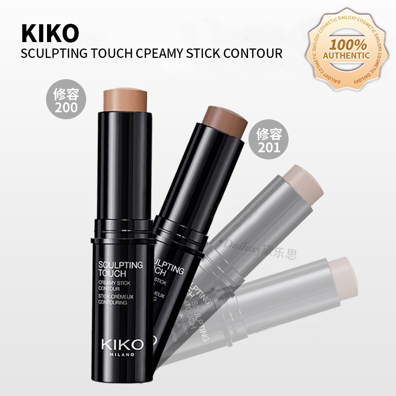 Kiko Sculpting Touch Cpeamy Stick Contour Matte Grooming Bar คอนซีลเลอร์ Deepen Facial Contours High Gloss Bars ผิวกระจ่างใส 10g