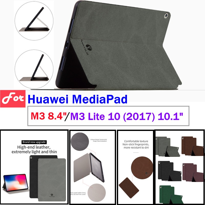 Huawei Mediapad M3 8.4 BTV-W09 BTV-DL09 แฟชั่นแท็บเล็ตสําหรับ Huawei Mediapad M3 Lite 10 (2017) 10.1 นิ้ว Bach-L09 Bach-W09 BAH-L09 แม่เหล็กฝาครอบหนังพลิก