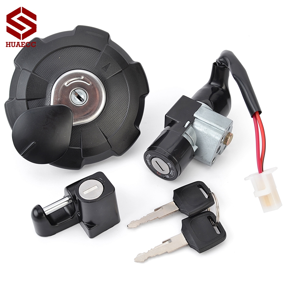 ฝาถังน้ํามันเชื้อเพลิงที่นั่งสวิตช์จุดระเบิดเริ่มต้นล็อคชุดกุญแจสําหรับฮอนด้า 35010-K84-901 CRF150L 
