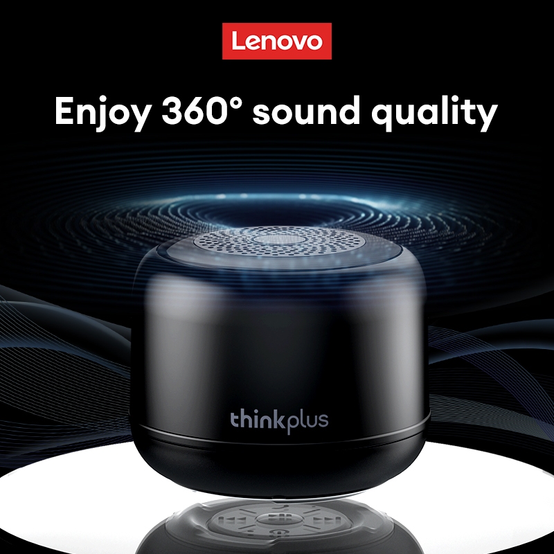 Lenovo K14 ลําโพงบลูทูธเบสหนักแน่นคุณภาพเสียงรอบทิศทางแบบพาโนรามา TWS จับคู่อายุการใช้งานแบตเตอรี่ยาวนาน HD
