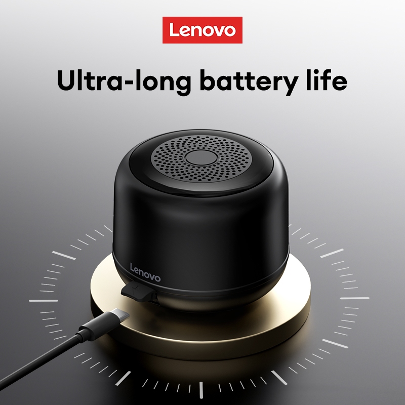 Lenovo K14 ลําโพงบลูทูธเบสหนักแน่นคุณภาพเสียงรอบทิศทางแบบพาโนรามา TWS จับคู่อายุการใช้งานแบตเตอรี่ยาวนาน HD