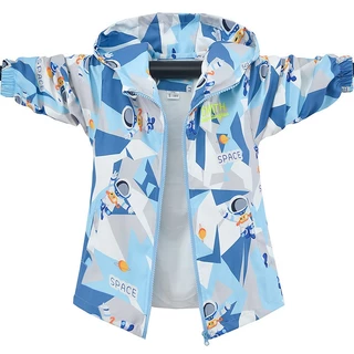 เสื้อแจ็คเก็ตแบบบางหลวมสบาย ๆ สําหรับเด็กผู้ชาย
