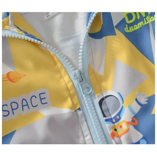 เสื้อแจ็คเก็ตแบบบางหลวมสบาย ๆ สําหรับเด็กผู้ชาย