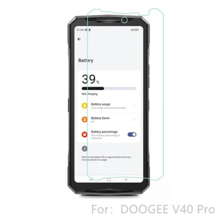 กระจกนิรภัยสําหรับ Doogee V40 Pro ฟิล์มกันรอยหน้าจอ