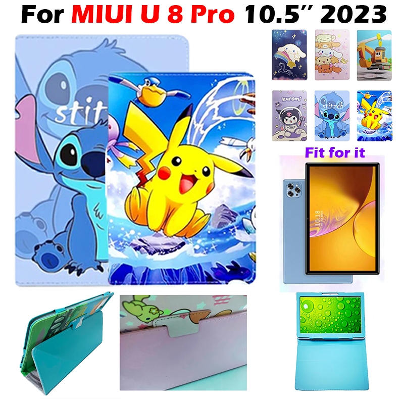 ซองหนังพนังสําหรับ MIUI U8Pro 10.5 2023 Android 11 Flip cover การ์ตูนทาสีหนัง PU MIUI U 8 Pro 10.5 2