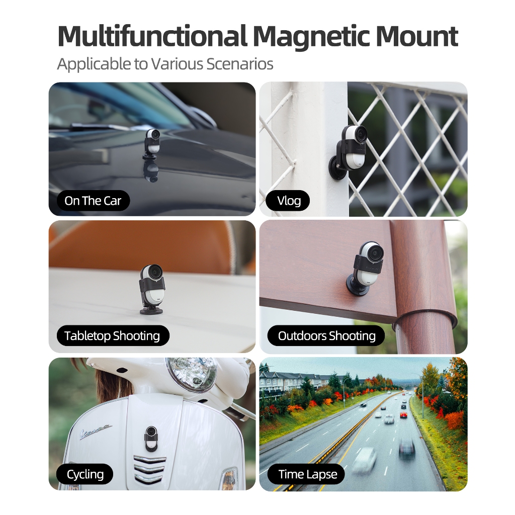 สําหรับ Insta360 GO3S สายรัดขยาย GO3 วงเล็บแม่เหล็กสายรัดข้อมือสายคล้องคอสัตว์เลี้ยง