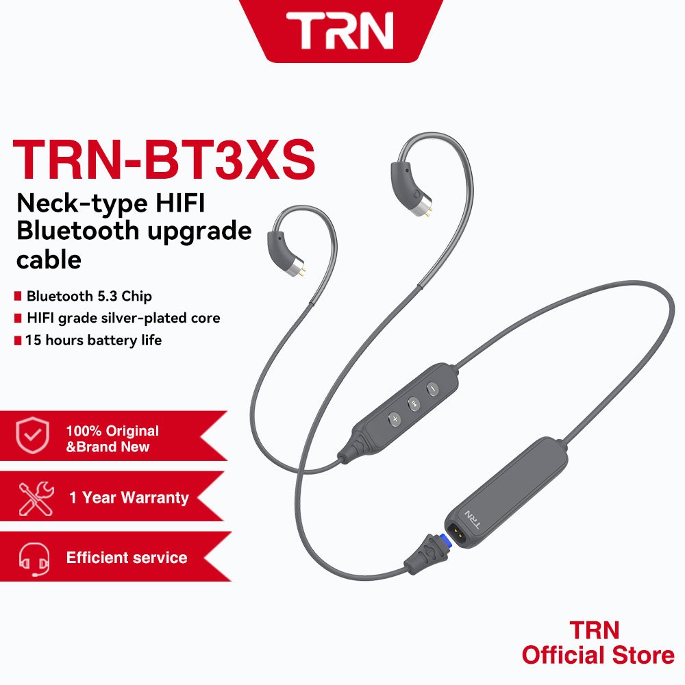 Trn Bt3xs 15h อายุการใช้งานแบตเตอรี่ยาวนานเป็นพิเศษคอ-แขวนโมดูลบลูทูธสําหรับ TRN KZ QKZ CCA FiiO TangZu