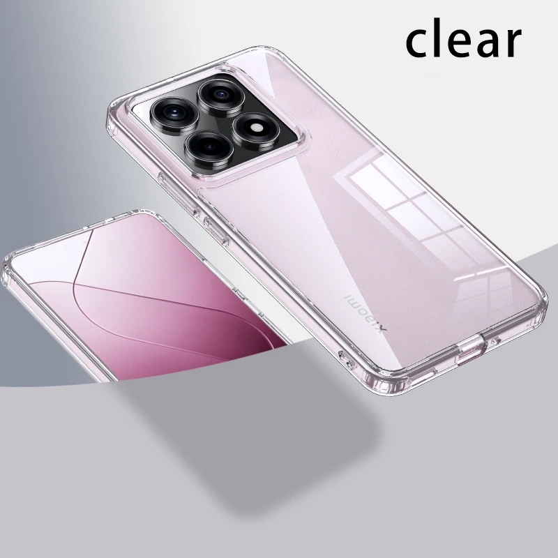 เคสโทรศัพท์สําหรับ Xiaomi 14T Pro 14T 13T Pro 13T 5G 2024 ปลอก Ultra Clear เปลือกโปร่งใส Ultra-บางซิ