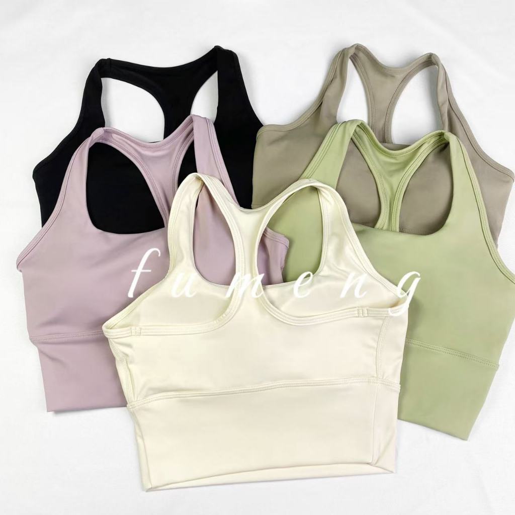 I-back Sports Bra Gathering เสื้อออกกําลังกายกันกระแทก