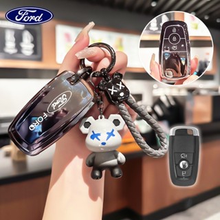รถ TPU ฝาครอบกุญแจรีโมทปลอกผู้ถือพวงกุญแจสําหรับ Ford RAPTOR…