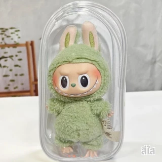 กระเป๋าใส่ลาบูบู้ labubu กระเป๋าพลาสติกใสใส่ตุ๊กตา กระเป๋าตุ๊กตาไวนิล ใส่ตุ๊กตา ใส พวงกุญแจ แบบใส มีซิป สําหรับตกแต่ง DIY PVC วัสดุปลอดภัยและปลอดสารพิษ
