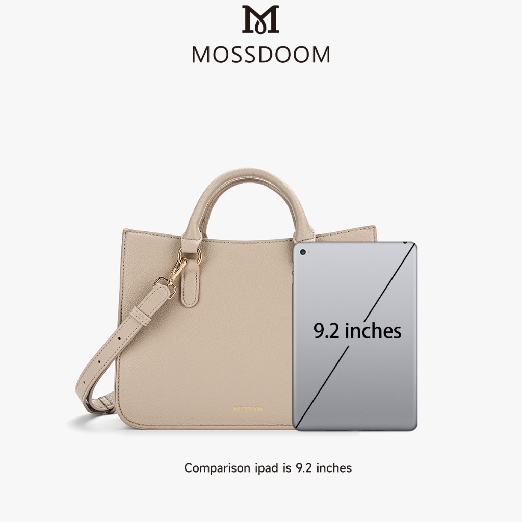MOSSDOOM Naomi Bag กระเป๋าแฟชั่ั่นผู้หญิงเรียบหรูดูแพง มีสายสะพายข้างไปพร้อมกับจี้ห้อยสีทอง