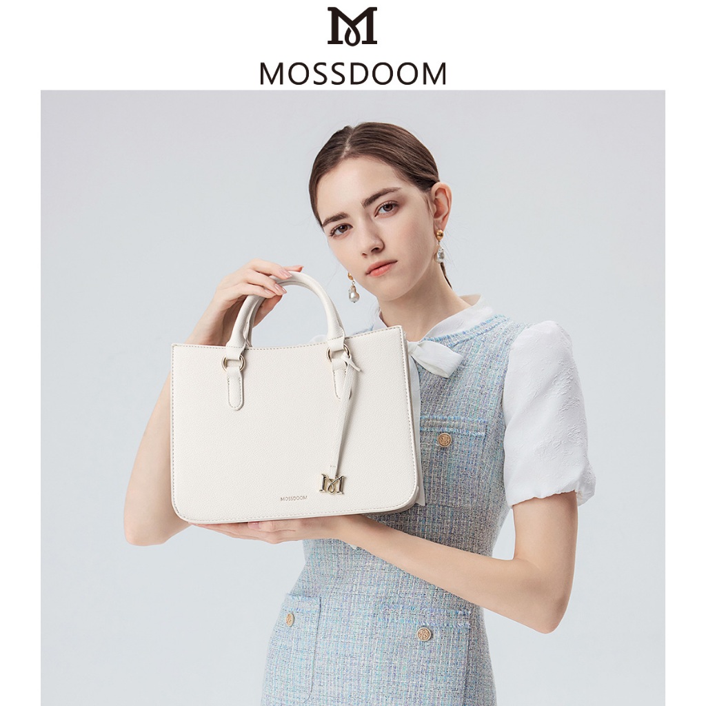 MOSSDOOM Naomi Bag กระเป๋าแฟชั่ั่นผู้หญิงเรียบหรูดูแพง มีสายสะพายข้างไปพร้อมกับจี้ห้อยสีทอง