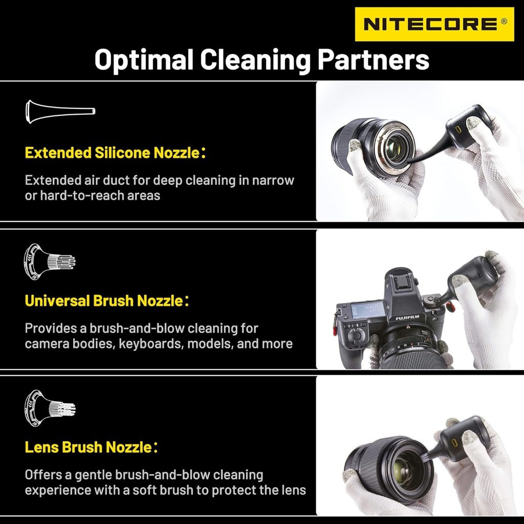 Nitecore BB Nano เครื่องเป่าลมถ่ายภาพอิเล็กทรอนิกส์อเนกประสงค์แบบพกพา