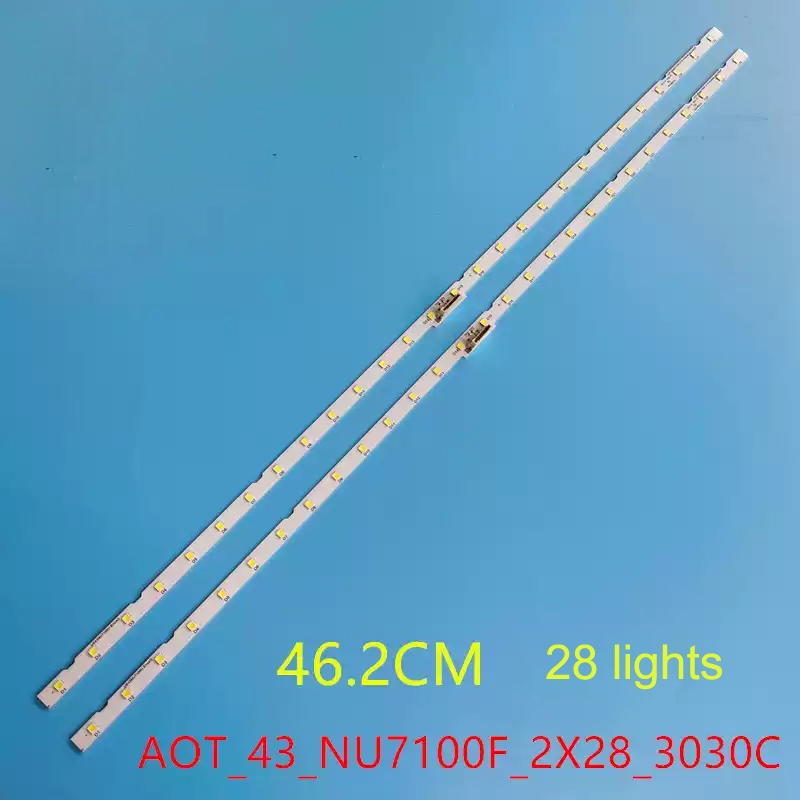 Backlight strip led 2 ชิ้น/เซ็ตสําหรับ Samsung UA43N5500 UA43N5500AGXXP AOT_43_NU7100F BN96-45954A l