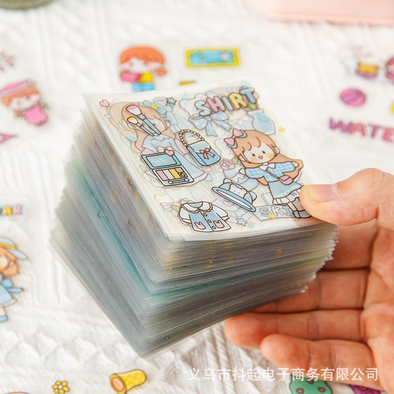 สติ๊กเกอร์ ลายไม่ซ้ํา สติ๊กเกอร์ พีวีซี น่ารัก ตกแต่งกันน้ํา.สติ๊กเกอร์ตัดดี้