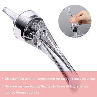 Aikaro Red Wine Aerator Pourer Spout Fast ขวดเหล้าไวน์ - รูปที่ 3