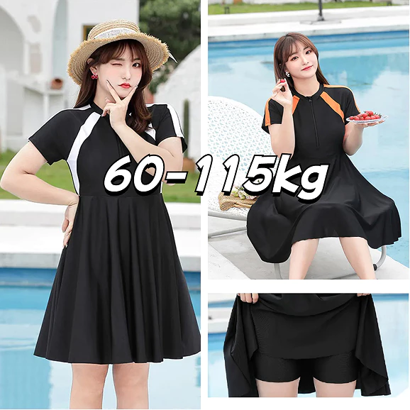 [XL-7XL] ชุดว่ายน้ำขนาดพลัสขายดีสำหรับผู้หญิงหน้าอกใหญ่และสาวอ้วนชุดว่ายน้ำชิ้นเดียวเอวสูงชุดว่ายน้ำกระโปรงหนาสำหรับหญิงครอบคลุมหน้าท้องและกระชับสัดส่วนสำหรับผู้พร้อมป้องกันแสงแดดผู้หญิง