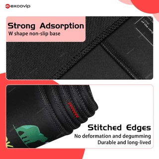 Excovip แผ่นรองเมาส์ตลาดหุ้นภาษาอังกฤษขนาดใหญ่นุ่มสบาย Seaming แผ่นรองขนาดใหญ่ Dirt-Resistant Anti-Slip อุปกรณ์เสริมคอมพิวเตอร์สํานักงานการเรียนรู้เกม
