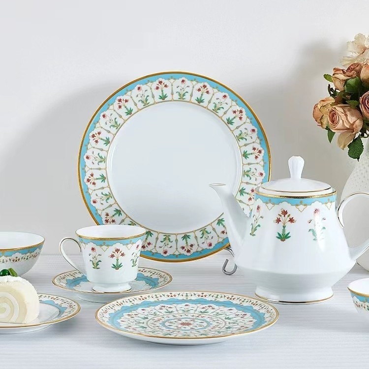 Noritake Noritake Noritake Morning ประณีตหรูหราทนอุณหภูมิสูง Western อาหารจานมูลค่าสูงถ้วยกาแฟจานรอง