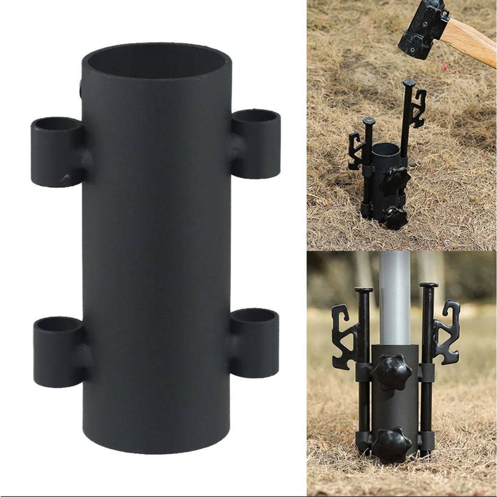 【สินค้าพร้อมส่ง】ขาตั้งท่อกันสาด ขายึดกันลมแบบปรับได้สำหรับตั้งแคมป์กลางแจ้ง ที่วางคันเบ็ด ราวร่ม กันสาด อุปกรณ์ท่อแบบคงที่ - รูปที่ 5