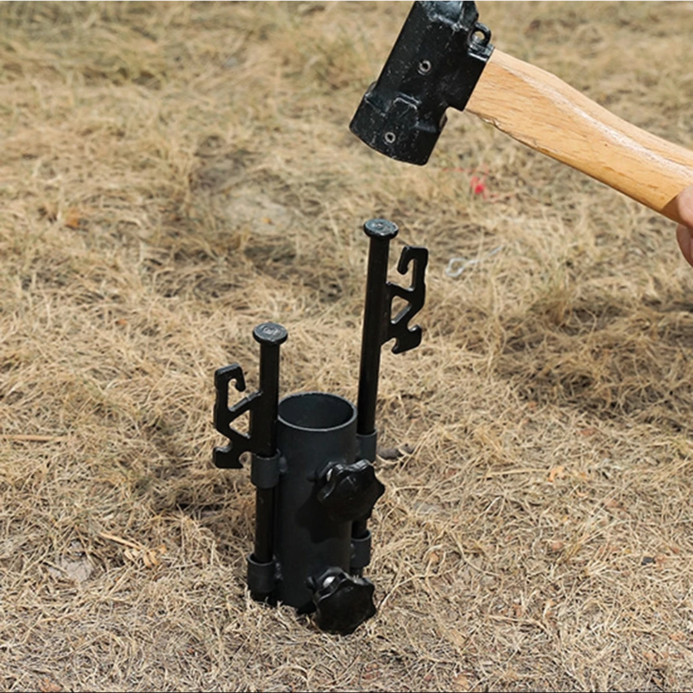 【สินค้าพร้อมส่ง】ขาตั้งท่อกันสาด ขายึดกันลมแบบปรับได้สำหรับตั้งแคมป์กลางแจ้ง ที่วางคันเบ็ด ราวร่ม กันสาด อุปกรณ์ท่อแบบคงที่ - รูปที่ 3