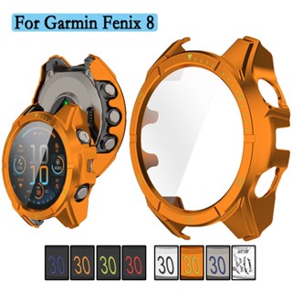 กรณีสําหรับ Garmin Fenix 8 43/47/51 มม.นาฬิกาตกแต่ง Scale สํ…