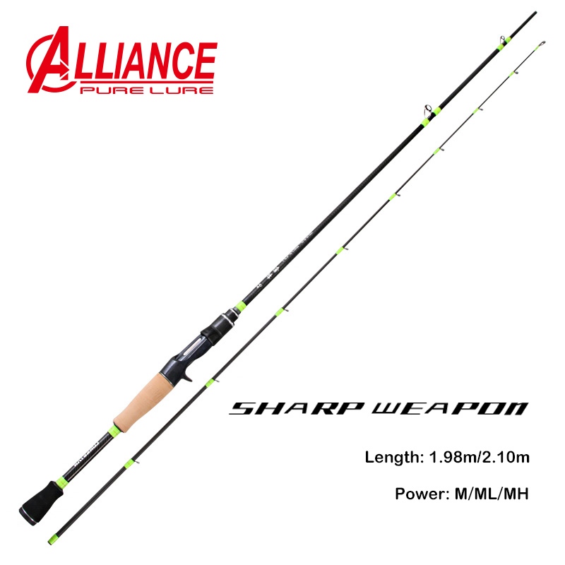 SHARP WEAPON 1.98m 2.10m 40T Carbon Casting Spinning Fishing Rods LS Guide Baitcasting Travel 3g-28g XF Lure Rod