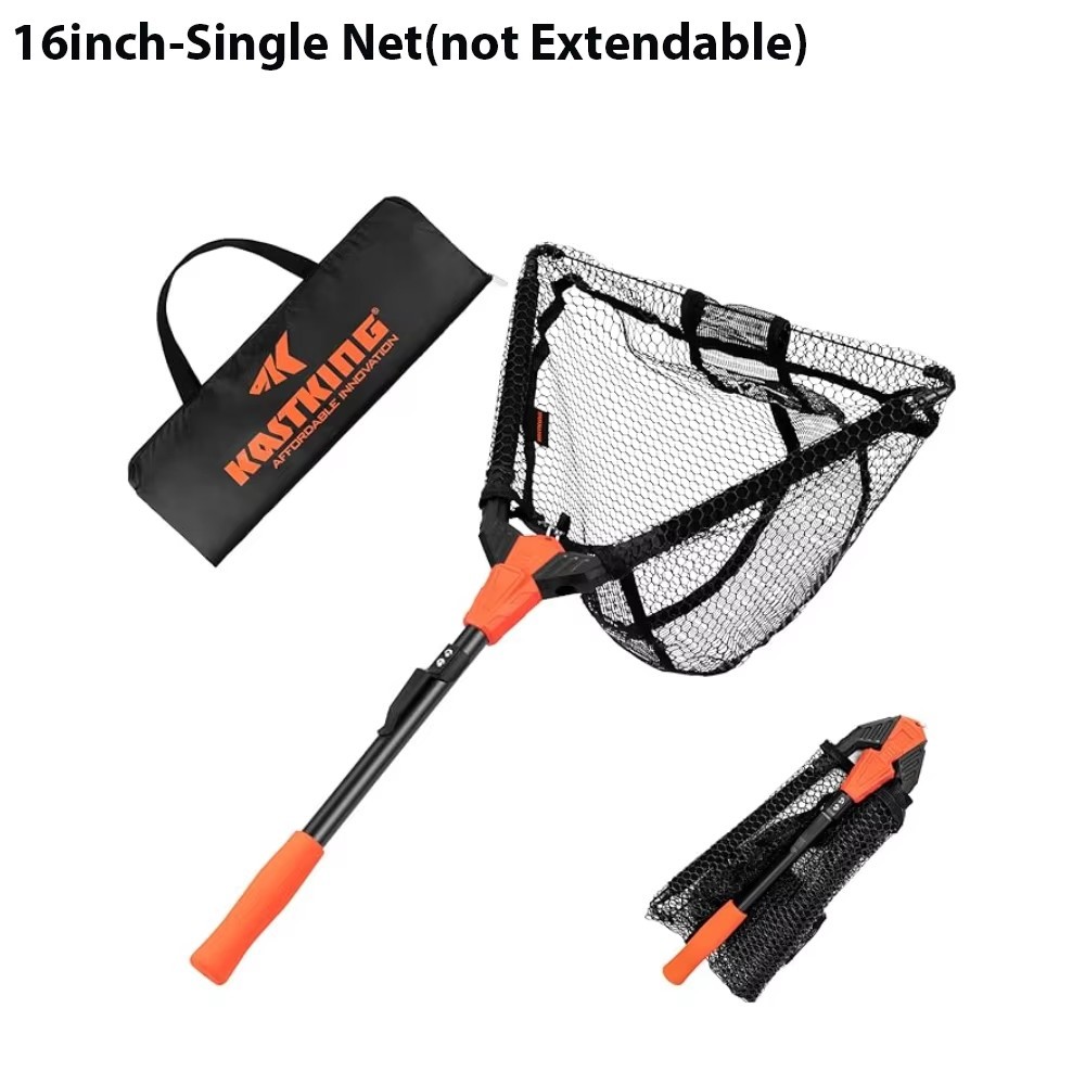 Kastking Pontus ตกปลาสุทธิ, พับขยายปลา Landing Net น้ําหนักเบาและแบบพกพาตกปลาสุทธิพร้อมที่จับโฟม EVA แบบนุ่ม