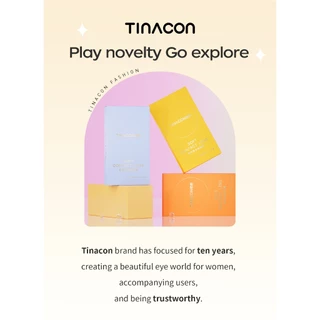TINACON คอนแทคเลนส์สี 1 คู่ น่ารัก ตาโต สายตาสั้น สีน้ำตาล คอนแทคเลนส์เส้นผ่านศูนย์กลาง 14.5มม. ใช้ได้ 6 เดือน