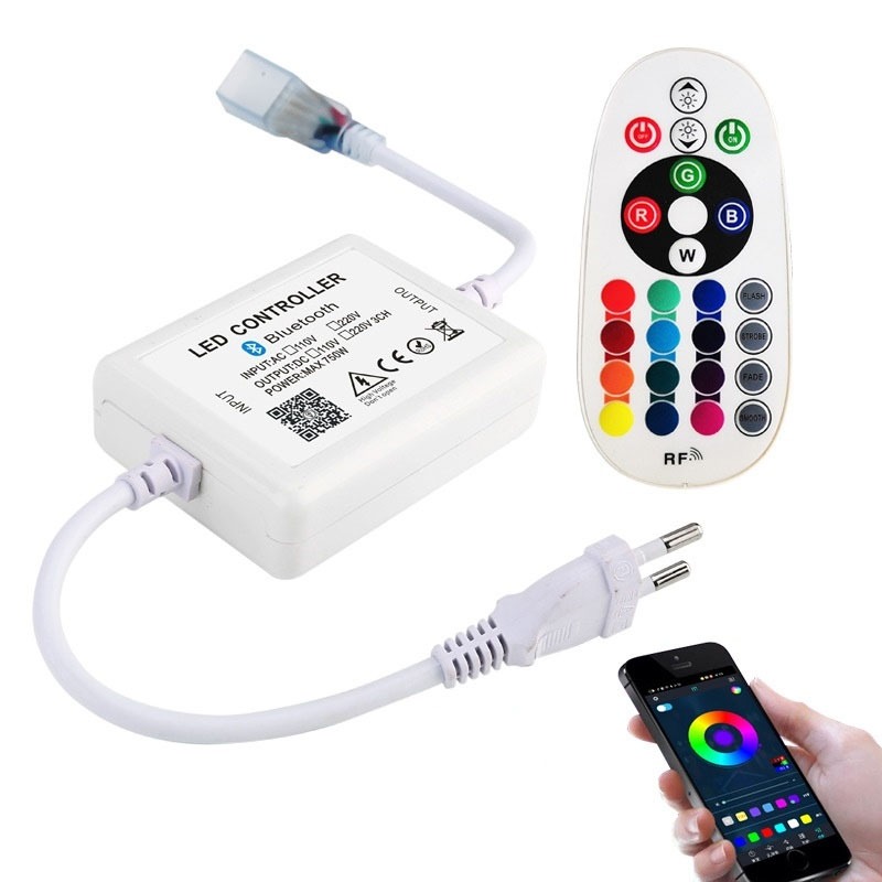 ตัวควบคุมไฟ Led Strip พร้อมรีโมทคอนโทรล 24 คีย์ชุดสําหรับไฟ Srtip SMD 5050