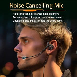 Sprise G59 เบสหูฟังแบบมีสายสําหรับเล่นเกมพร้อมไมโครโฟนคู่เสียงรบกวน Cancel HiFi PC ชุดหูฟังเดสก์ท็อปหูฟัง Universal 3.5 มม./TypeC