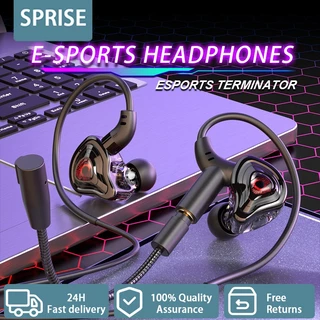 Sprise G59 เบสหูฟังแบบมีสายสําหรับเล่นเกมพร้อมไมโครโฟนคู่เสียงรบกวน Cancel HiFi PC ชุดหูฟังเดสก์ท็อปหูฟัง Universal 3.5 มม./TypeC