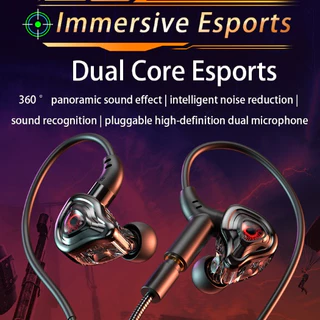 Sprise G59 เบสหูฟังแบบมีสายสําหรับเล่นเกมพร้อมไมโครโฟนคู่เสียงรบกวน Cancel HiFi PC ชุดหูฟังเดสก์ท็อปหูฟัง Universal 3.5 มม./TypeC
