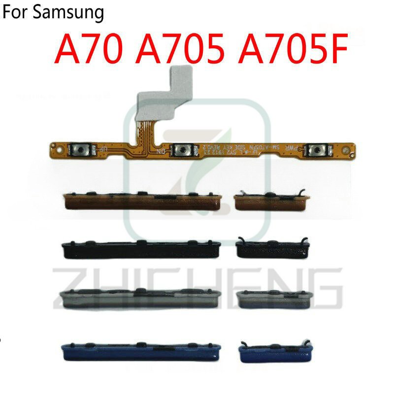 สําหรับ Samsung Galaxy A70 A705 เปิดไฟ Volume Up Down สวิทช์ด้านข้างปุ่ม Flex Cable อะไหล่