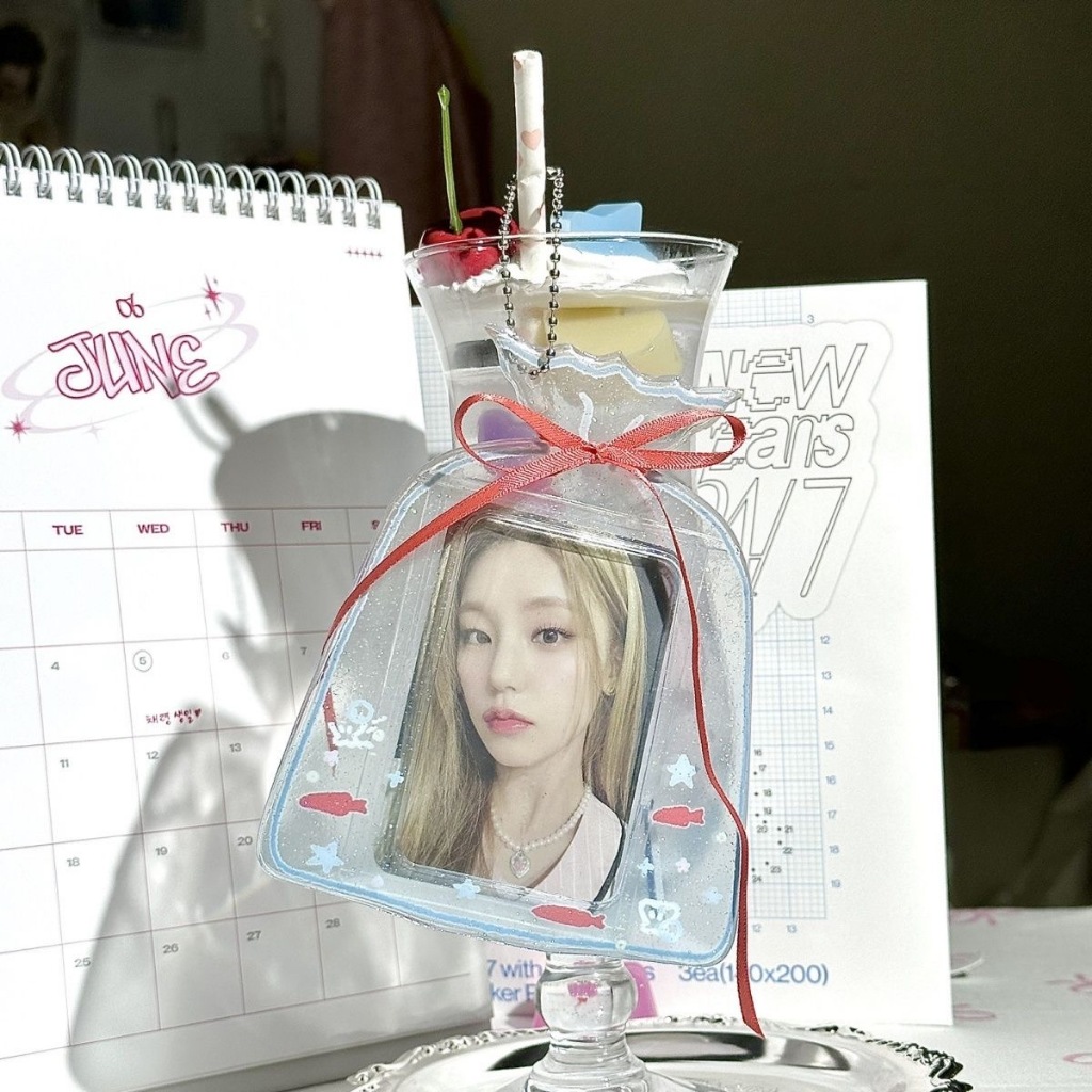 ที่ใส่บัตร 3 นิ้ว เฟรมการ์ด PVC ที่ใส่การ์ดรูปถุงปลาน่ารักๆ ใส