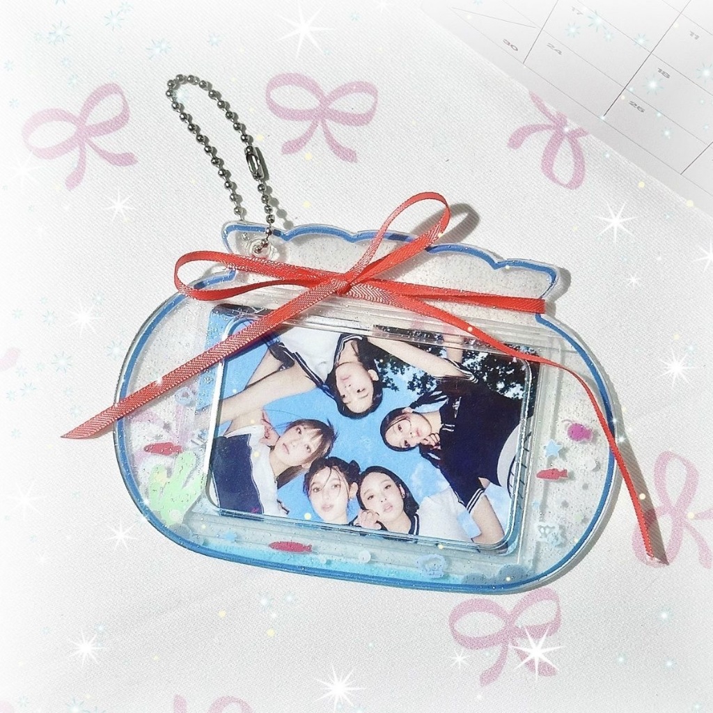 ที่ใส่บัตร 3 นิ้ว เฟรมการ์ด PVC ที่ใส่การ์ดรูปถุงปลาน่ารักๆ ใส