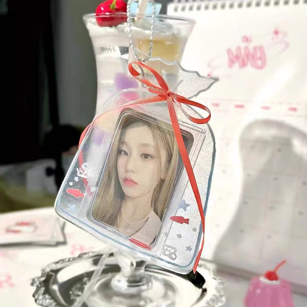ที่ใส่บัตร 3 นิ้ว เฟรมการ์ด PVC ที่ใส่การ์ดรูปถุงปลาน่ารักๆ ใส