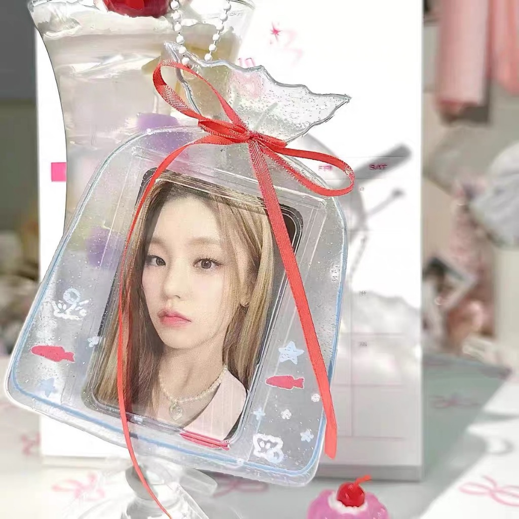 ที่ใส่บัตร 3 นิ้ว เฟรมการ์ด PVC ที่ใส่การ์ดรูปถุงปลาน่ารักๆ ใส