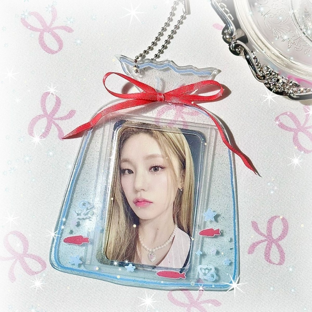 ที่ใส่บัตร 3 นิ้ว เฟรมการ์ด PVC ที่ใส่การ์ดรูปถุงปลาน่ารักๆ ใส