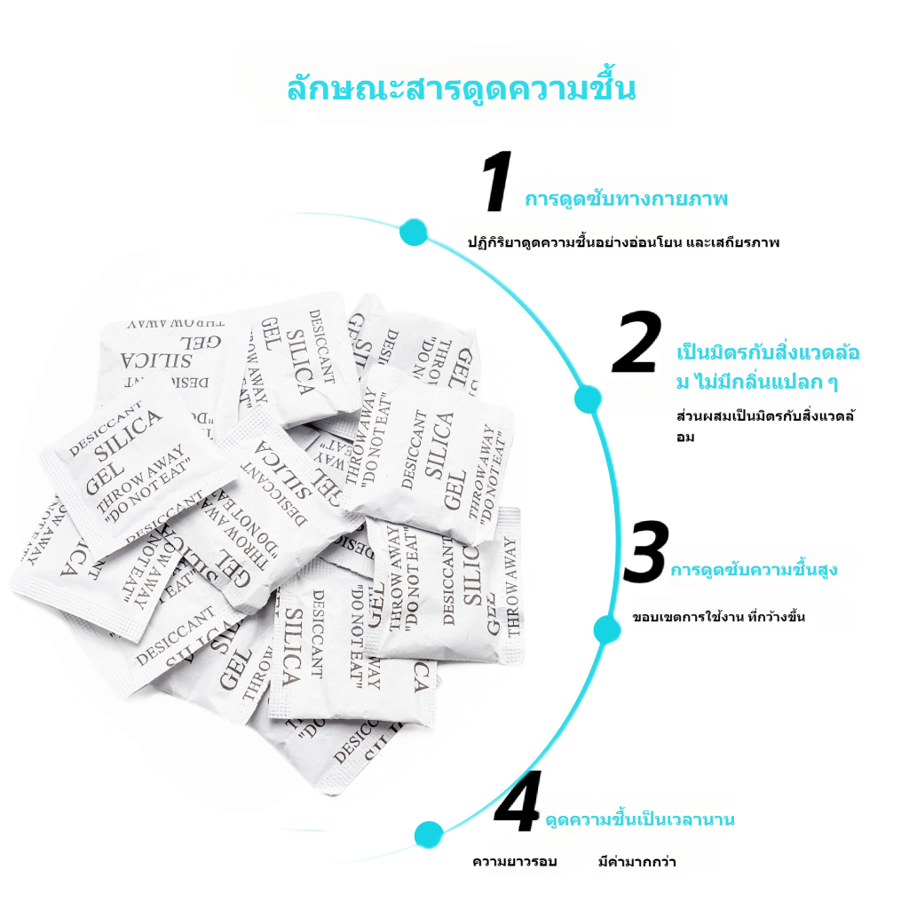 20 ชิ้นซิลิกาเจลดูดซับความชื้น ซิลิกาเจลเกรดอาหาร สารดูดความชื้น Penyerap Limbapan Silika เจลอาหารสารดูดความชื้น/Moisturizing Inhiper