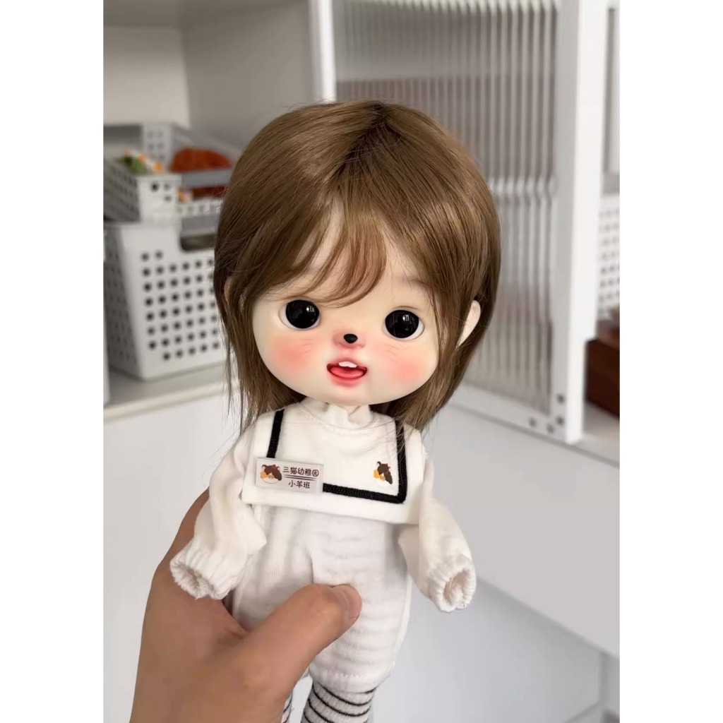 วิกผม Bjd dian blythe Qbaby วิกผมตุ๊กตาเลียนแบบ Mohair