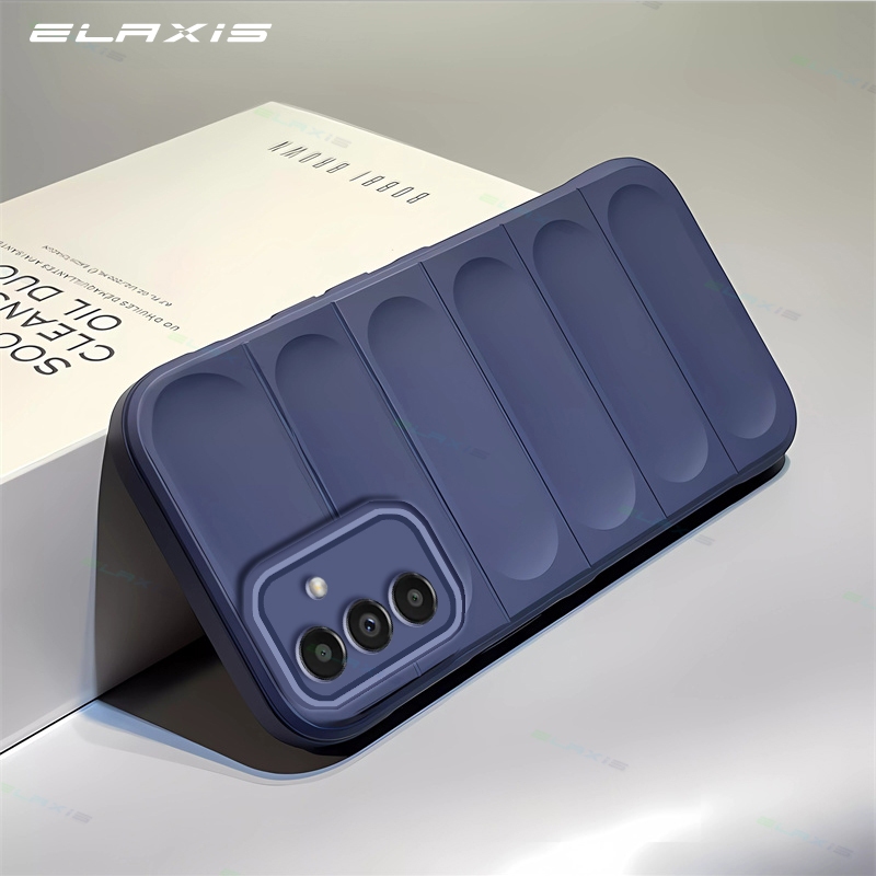 Elaxis หรูหรา Sensory สําหรับ Samsung Galaxy A13 5G/A04s เคสโทรศัพท์สีลูกกวาดตรงขอบซิลิโคนคลุมทั้งหมดกันกระแทกฝาหลัง ES027
